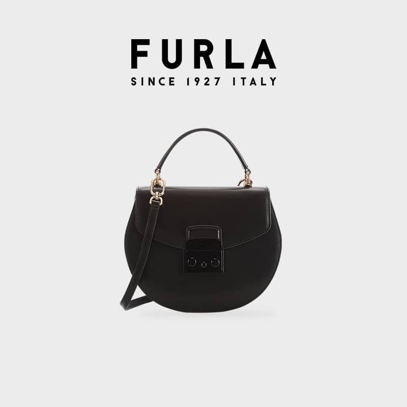 一生一世时宜白鹿同款FURLA芙拉白色小号圆底手提包