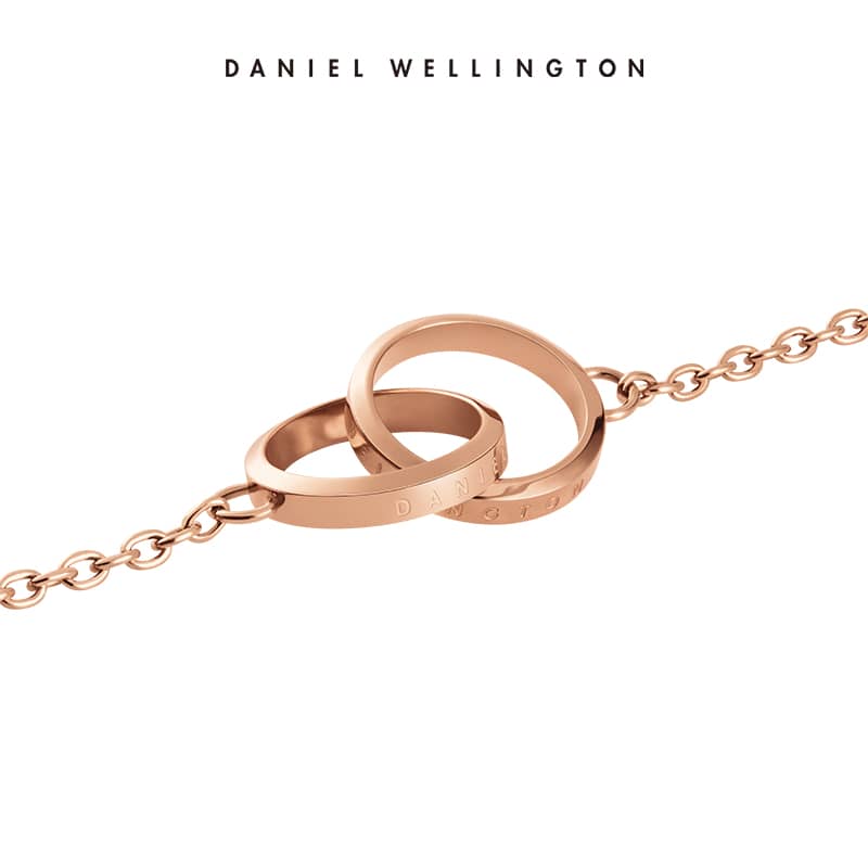 灿烂的前行乔欣同款Daniel Wellington丹尼尔惠灵顿(DW)ELAN系列小双环项链