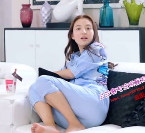 我的奇妙男友吴倩田净植沈梦晨同款蓝色米奇短袖休闲连体裤品牌