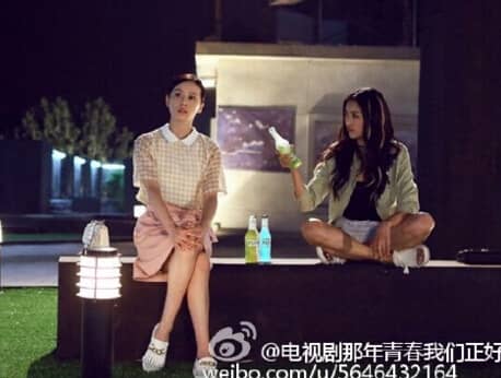 那年青春我们正好刘诗诗刘婷明星同款学院风格子衬衫女夏韩范清新