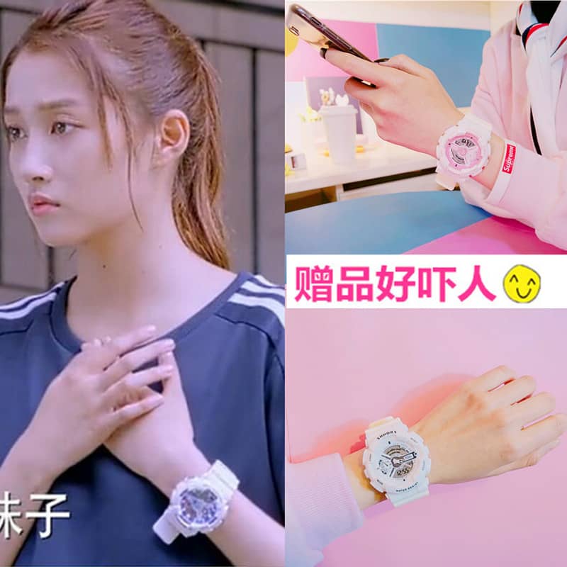 蜜暴击关晓彤同款手表宋小米中学生韩版简约潮流原宿运动电子表