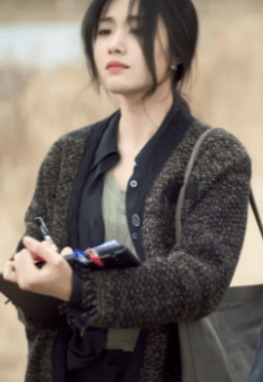 轧戏卢昱晓胡羞同款TAM TUAS 神谕 粗花呢美利奴羊毛针织外穿开衫