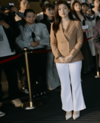 蜜语纪许蜜语朱珠同款VER TOW双排扣羊毛西装套装女西服